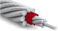 Cable de acero de 8 cordones compactado alma plastificada Trefil Cable
