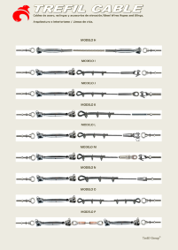 Disponemos de una alta gama de accesorios en acero inoxidable, fabricación de tirantes a medida en cable de acero inoxidable para distintos usos, barandillas, riostras, cables para líneas de vida inoxidable