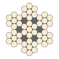 Cable de acero inoxidable 7x7+0 Cable de acero inoxidable 7x7+0