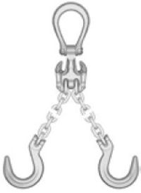 Eslinga de cadena de 2 ramales con Eliminator Crosby modelo EDOF