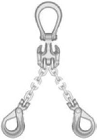 Eslinga de cadena de 2 ramales con Eliminator Crosby modelo EDOL Eslinga de cadena de 2 ramales con Eliminator Crosby modelo EDOL