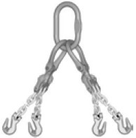 Eslinga de cadena de 4 ramales con Eliminator Crosby modelo EQOG Eslinga de cadena de 4 ramales con Eliminator Crosby modelo EQOG