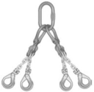 Eslinga de cadena de 4 ramales con Eliminator Crosby modelo EQOL