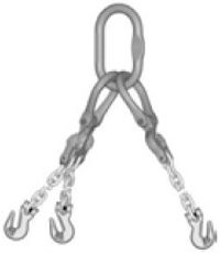 Eslinga de cadena de 3 ramales con Eliminator Crosby modelo ETOG