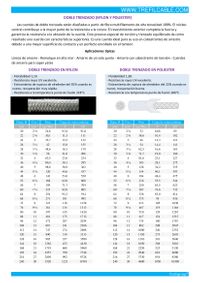 Estacha doble trenzado poliamida y poliéster, DOBLE TRENZADO DE NYLON Y POLIESTER , DOUBLE BRAIDED NYLON AND POLYESTER