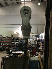 Terminal cónico de resina para cable de acero en refinería. Terminal cónico de resina para cable de acero en refinería.